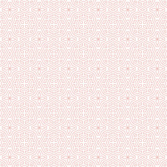 Seamless background for your designs. Modern pink ornament. Geometric abstract pattern