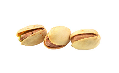 Pistachios  isolated on white background