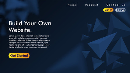 Abstract Web design and Landing page background