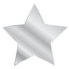 Vector illustration of Silver star