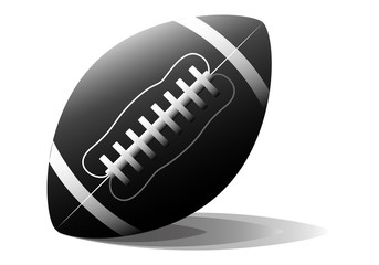 american football isolated on white background