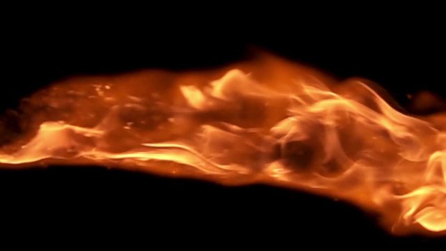 oil-based flame radiation spreading super slow motion.