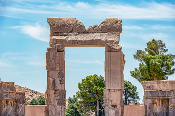 remaining ruins of Persepolis, ancient capital of old Persian Achaemenid Empire in Iran