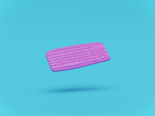 pink colored keyboard. 3d rendering