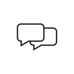 bubble speech icon v