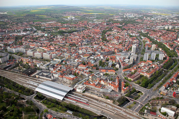 Fototapeta na wymiar Luftaufnahme Erfurt