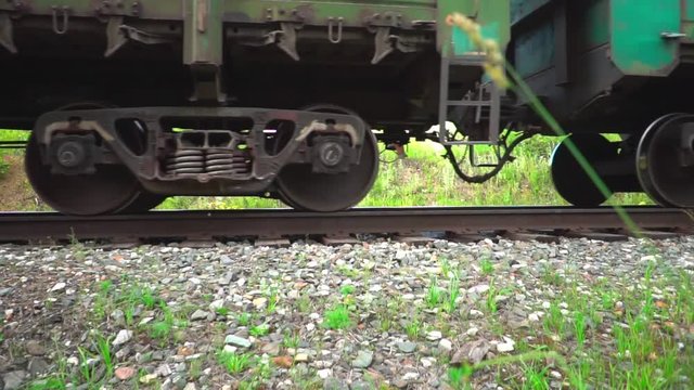 train wheels go on rails