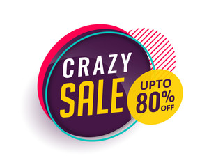 crazy sale modern banner design