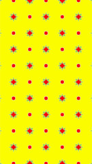 Ornate geometric pattern and abstract colored background