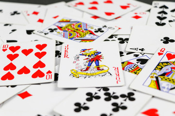 poker cards full screen background