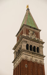The beautiful city of Venice during a very humid and full of haze day.
