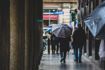 people walking on the street