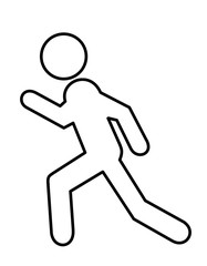 走る(線画)