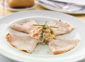 plato con carne receta