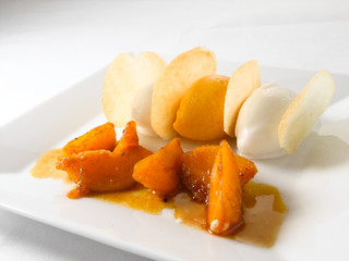 postre dulce gourmet