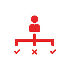 Business decision, business plan, decision making, management, plan, planning, strategy icon