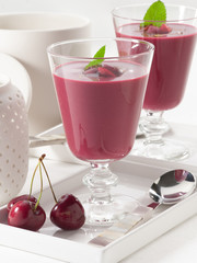 Batido de cereza  Cherry smoothie