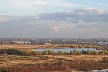 Obraz premium Black Lake, Lyubertsy, Russia