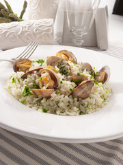 Almejas con arroz