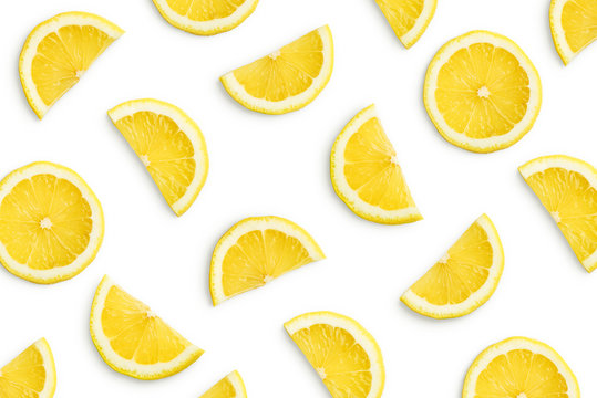 Lemon slices as pattern