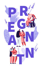 Happy Couples Waiting Baby Concept