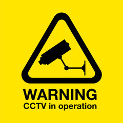 Cctv warning sign - 278188908