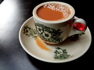 Hot Milk Tea in cup, Singapore