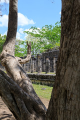 A sunny day at chichen itza in mexico