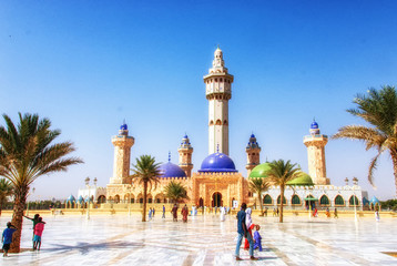 The Great Mosque, Touba, Senegal, West Africa - obrazy, fototapety, plakaty