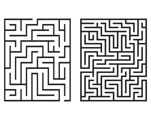 Maze / Labyrinth with entry and exit. Vector illustration