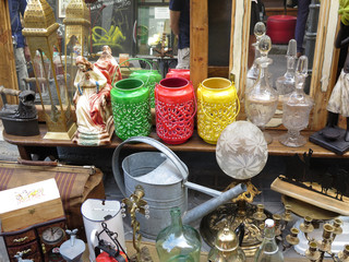Objects in El Rastro market, Madrid