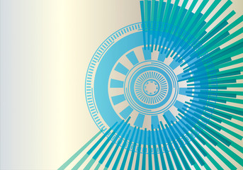 Abstract circular geometric background