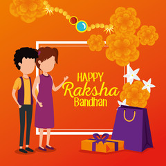 raksha bandhan poster traditional decoration