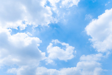 Obraz na płótnie Canvas blue sky with cloud/Blue sky background with clouds