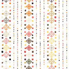  Wrapping textile sample shapes. Tribal vector ornament. Colorful geometric background.