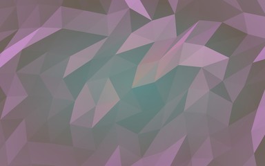 Abstract triangle geometrical violet background. Geometric origami style with gradient. 3D illustration