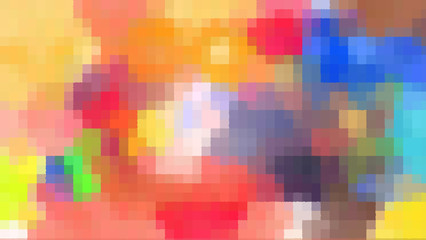 Abstract Background. Blurred Mosaic Pattern. Pixel Art.