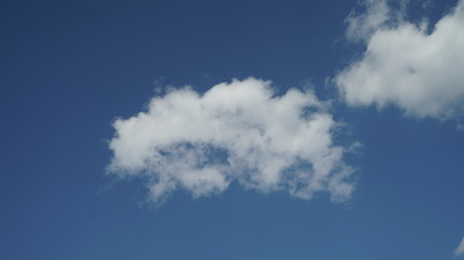 Blue sky with a clouds in a clear day background