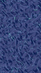 Graphic illustration - liquid pattern dark blue color. Modern abstract background. Design wallpaper. 3D illustration