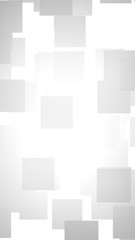 White abstract background. Misty backdrop with grey squares. 3D illustration