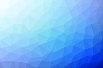 Blue gradient vector polygonal mosaic texture background. 