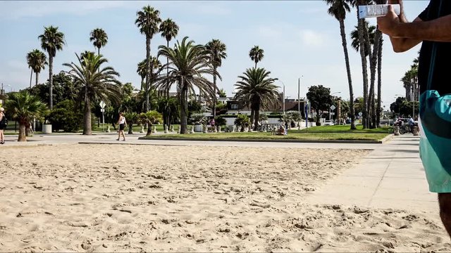 Timelapse California, Los Angels Venice Beach in the United States (USA, America)