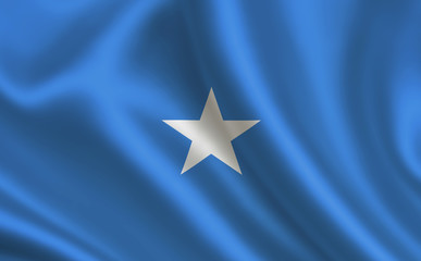 Image of the flag Somalia. Series "Africa"
