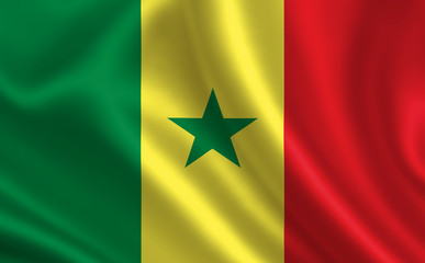 Image of the flag Senegal. Series "Africa"