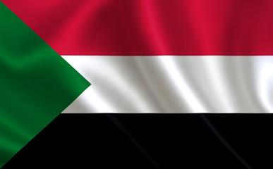 Image of the flag Sudan. Series "Africa"