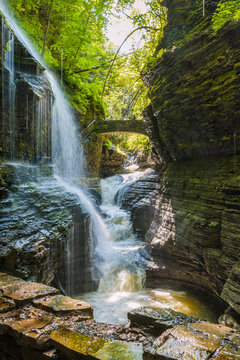 Picture of waterfalls along the hiking trails