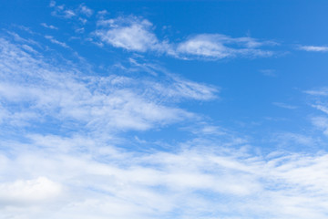青空と白い雲・晴れた日