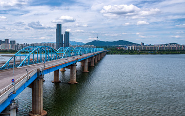 view of town at seoul city south korea