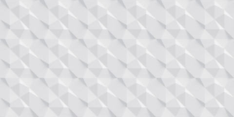 Square and triangle repetitive pattern. Abstract Seamless geometric white business background, 3d rendering
