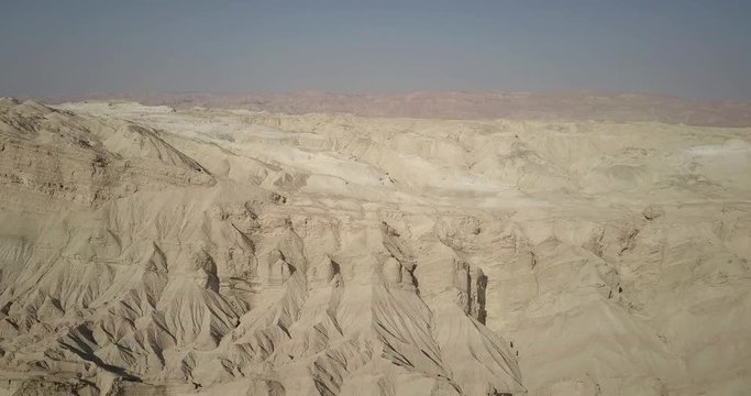 Flying over Mount sodom Aerial view over Mount Sodom, Israel
